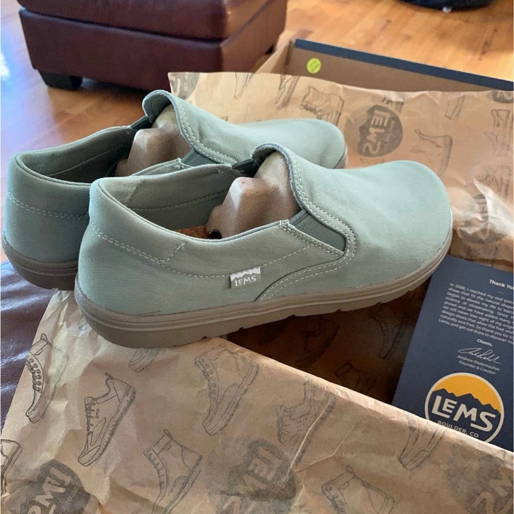 LEMS Women's Casual Flats in Green